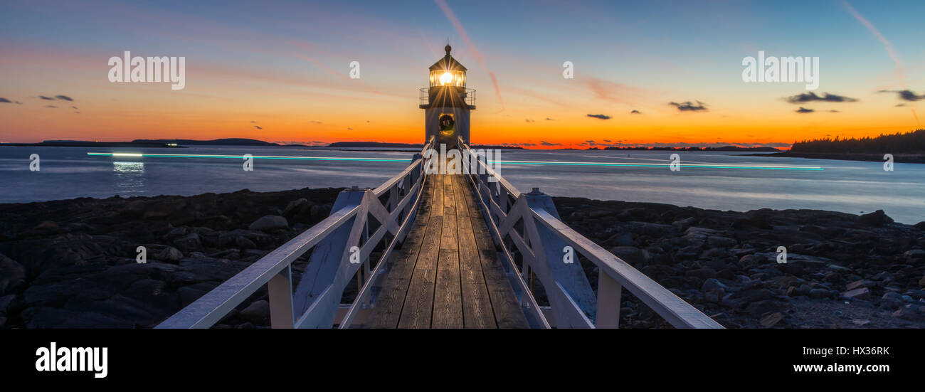 Marshall Point Lighthouse Stock Photo