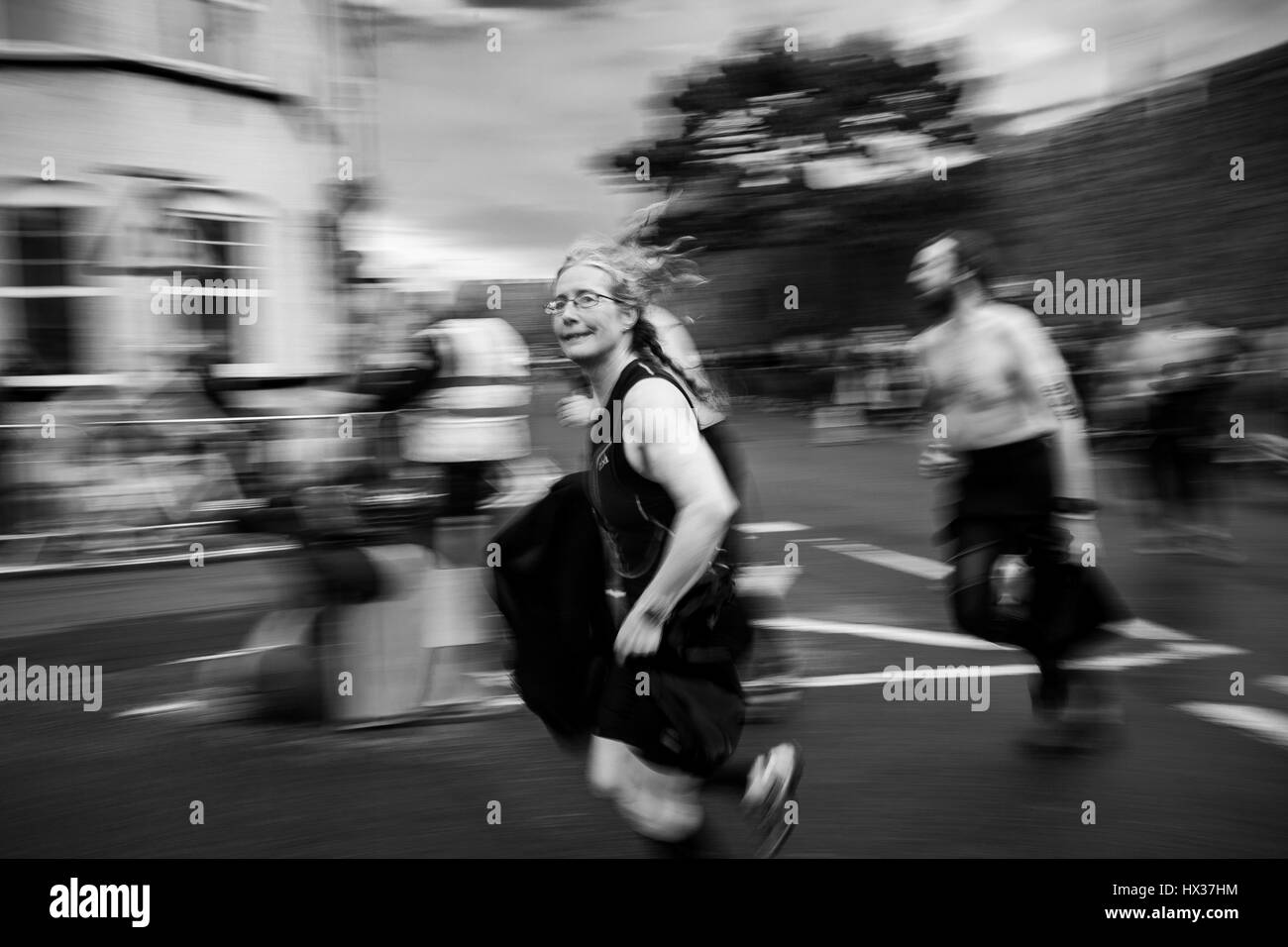 Volunteers take part Black and White Stock Photos & Images - Alamy