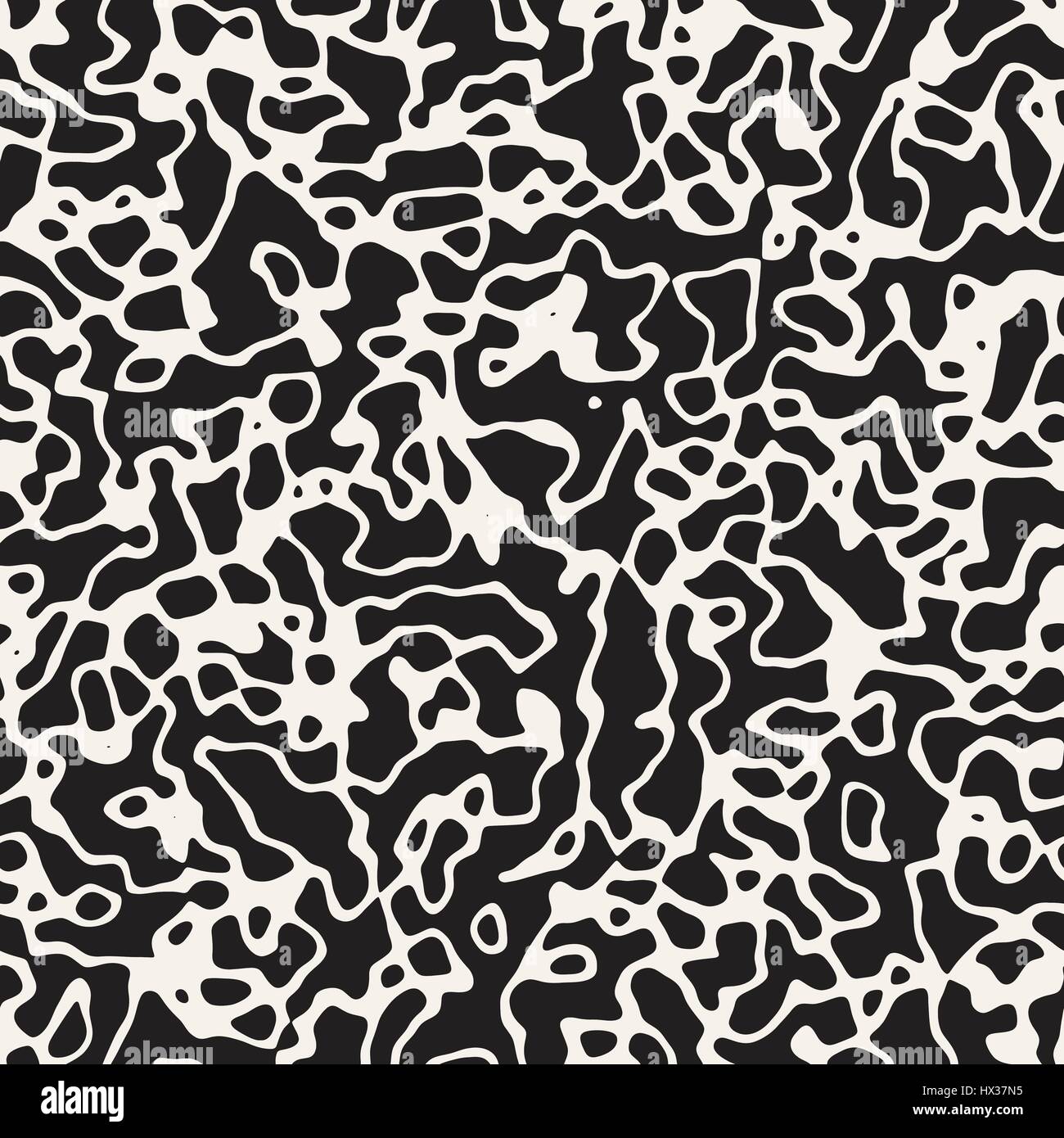 Noise Grunge Abstract Texture. Vector Seamless Black And White Pattern ...