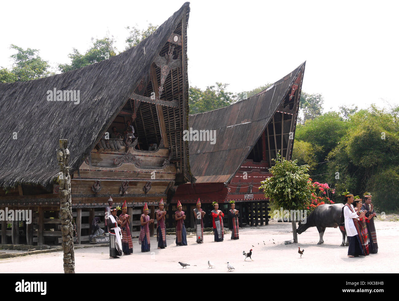 Batak Village, Sumatra, Indonesia Stock Photo