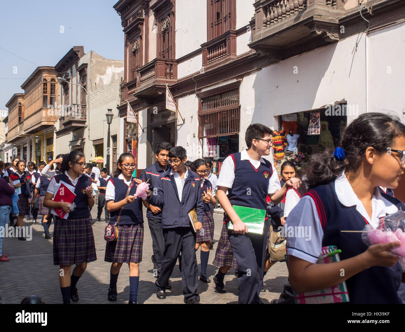 School uniform children peru hires stock photography and images Alamy