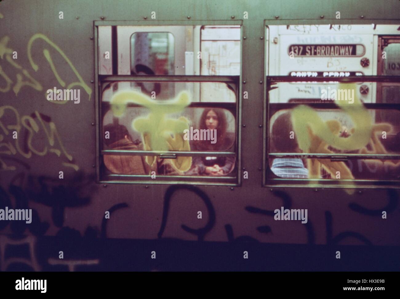 1970 new york graffiti hi-res stock photography and images