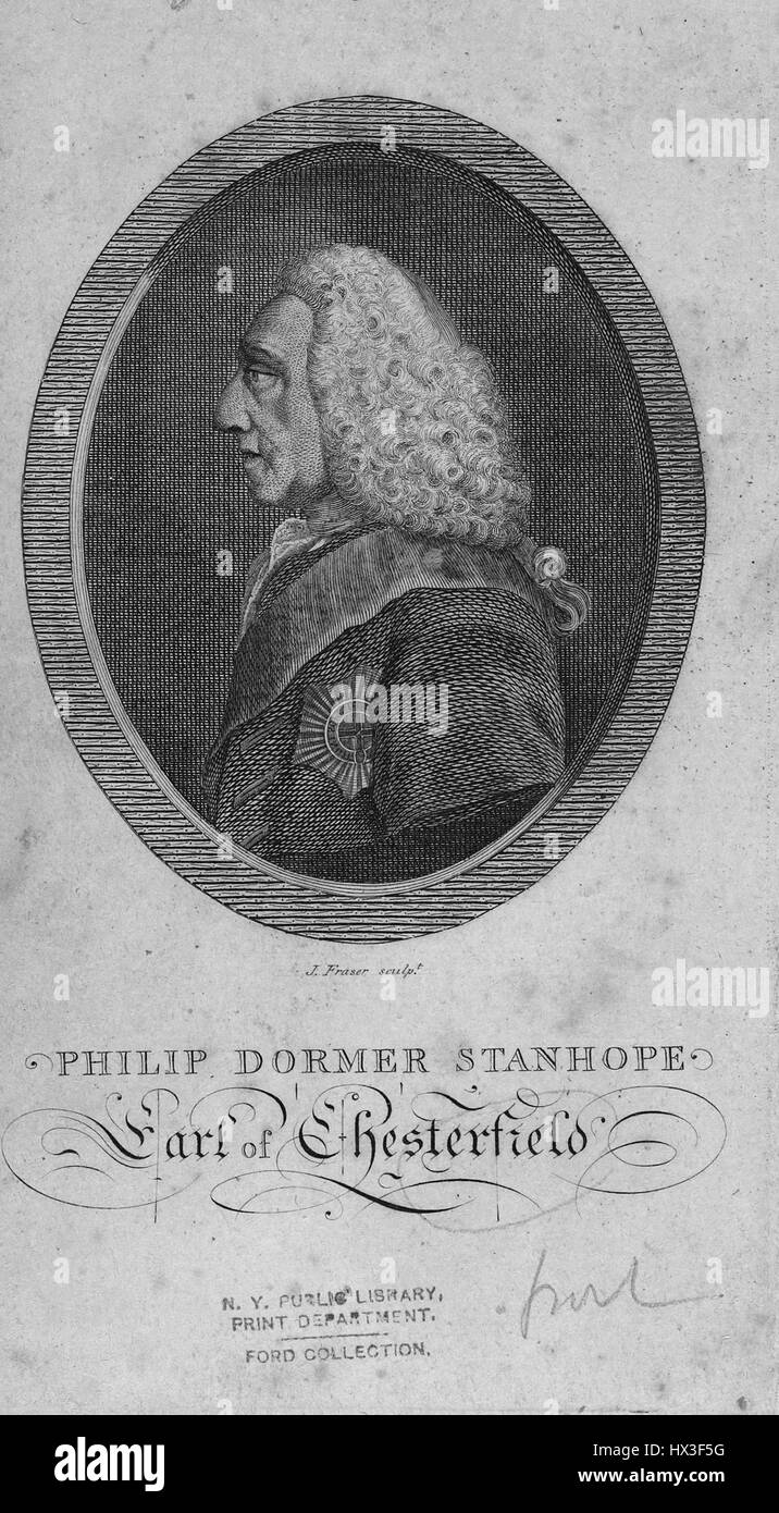 Philip stanhope Black and White Stock Photos & Images Alamy