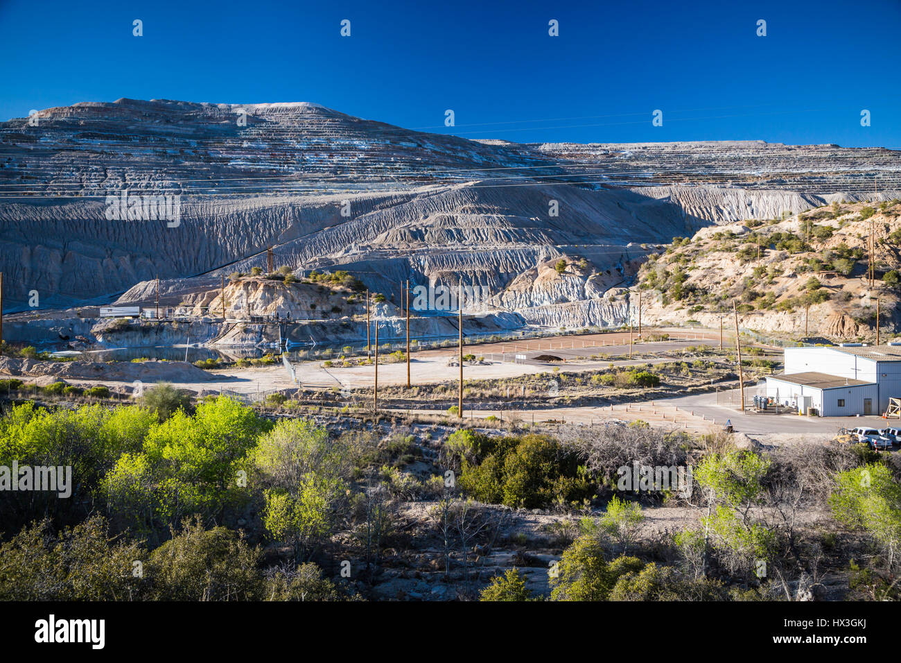 A Copper Mine facility near Globe, Arizona, USA Stock Photo Alamy