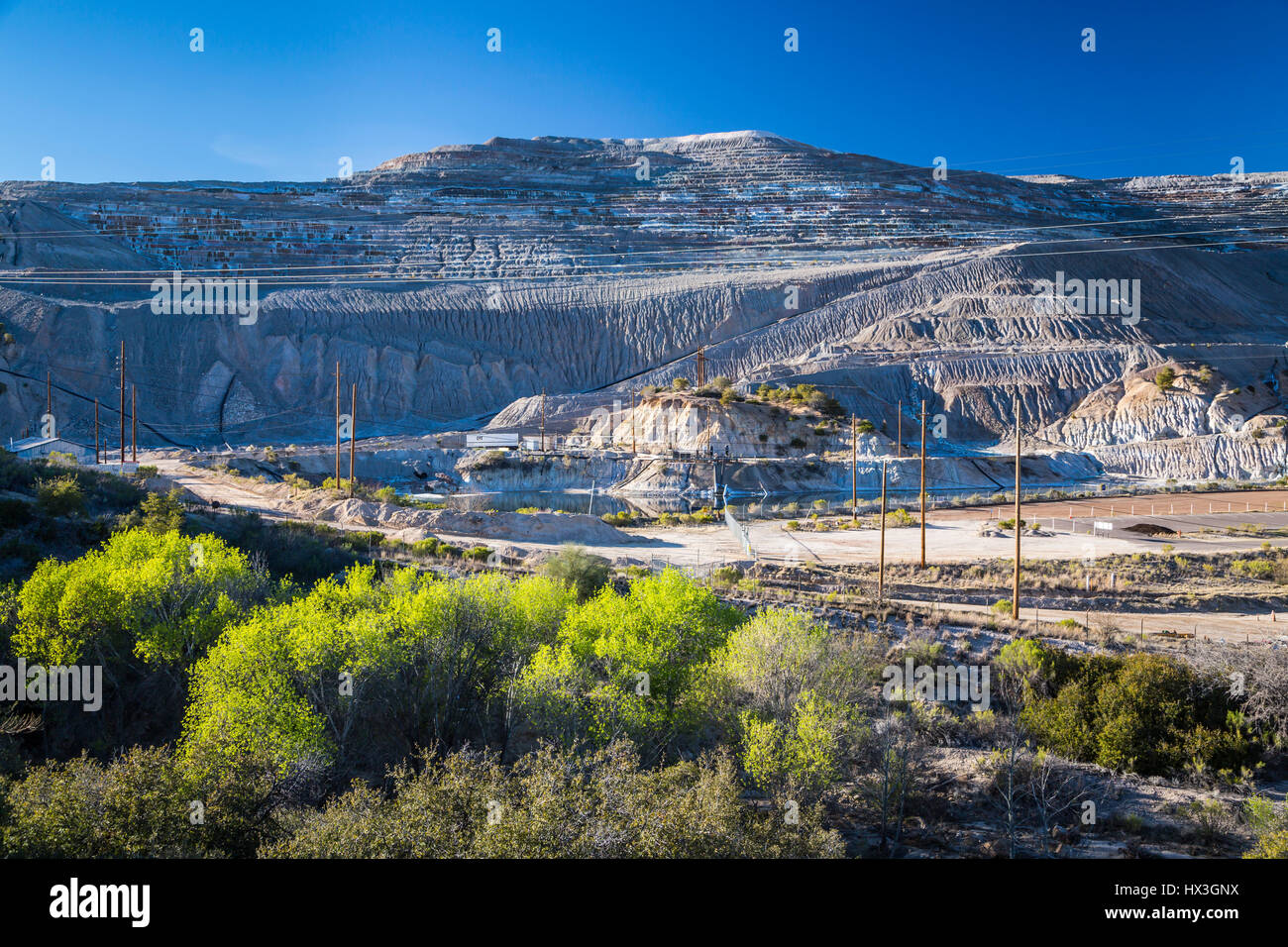 A Copper Mine facility near Globe, Arizona, USA Stock Photo Alamy
