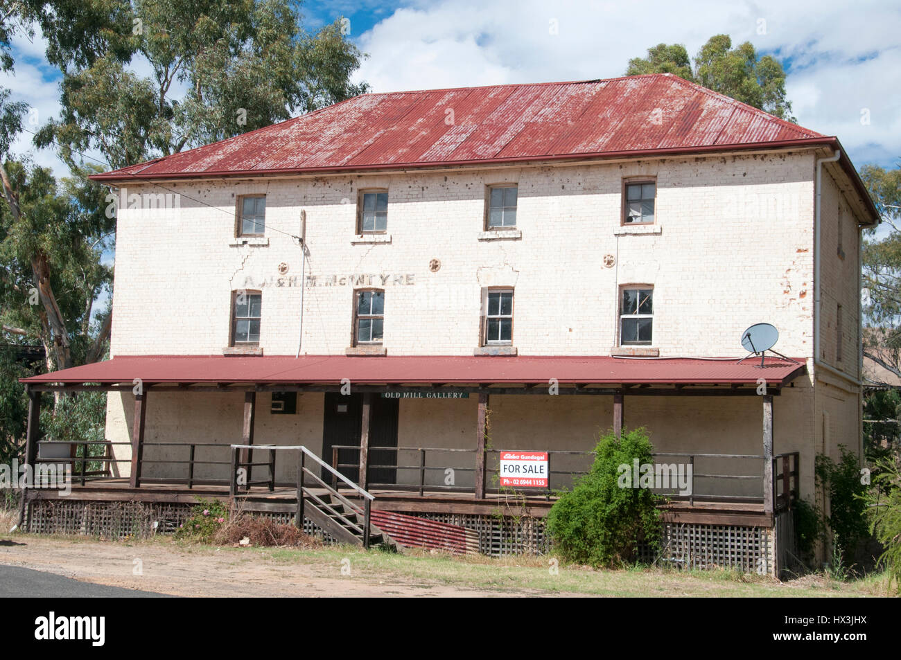 Hume Highway road trip, Australia: Old Mill by the Murrumbidgee at Gundagai, NSW Stock Photo