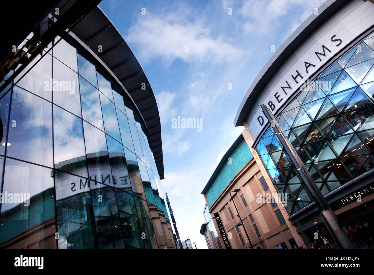 Debenhams store and the Gate shopping mall, Newcastle-upon-Tyne Stock Photo