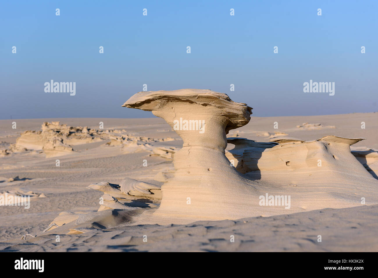 Beautiful Fossil Rock formation in Abu Dhabi Desert Stock Photo Alamy