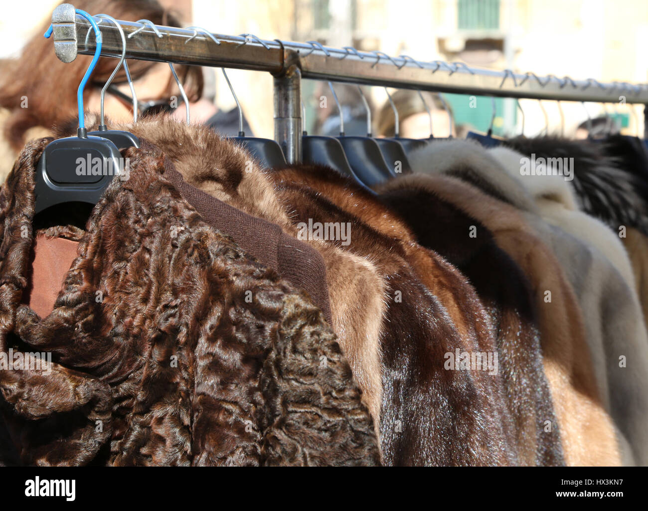 Luxurious fur coats hi-res stock photography and images - Alamy