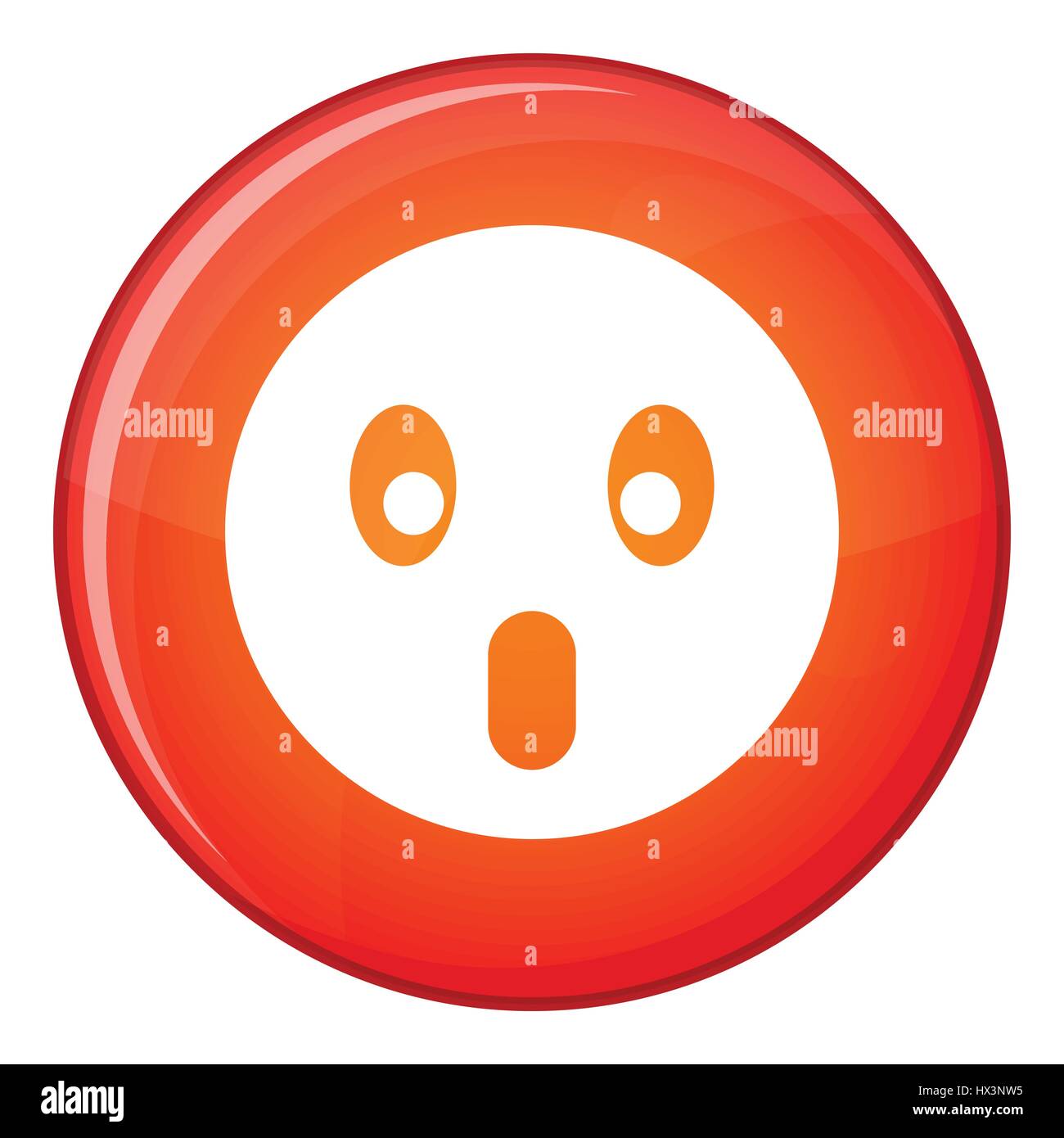 Scared face with Open Mouth and Cold Sweat. Frightened emoticon mood.  Funky, afraid smile icons for applications and chat Stock Vector Image &  Art - Alamy