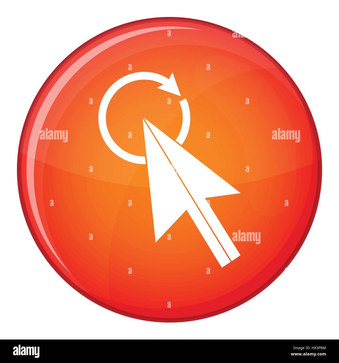 Click icon, flat style Stock Vector Image & Art - Alamy