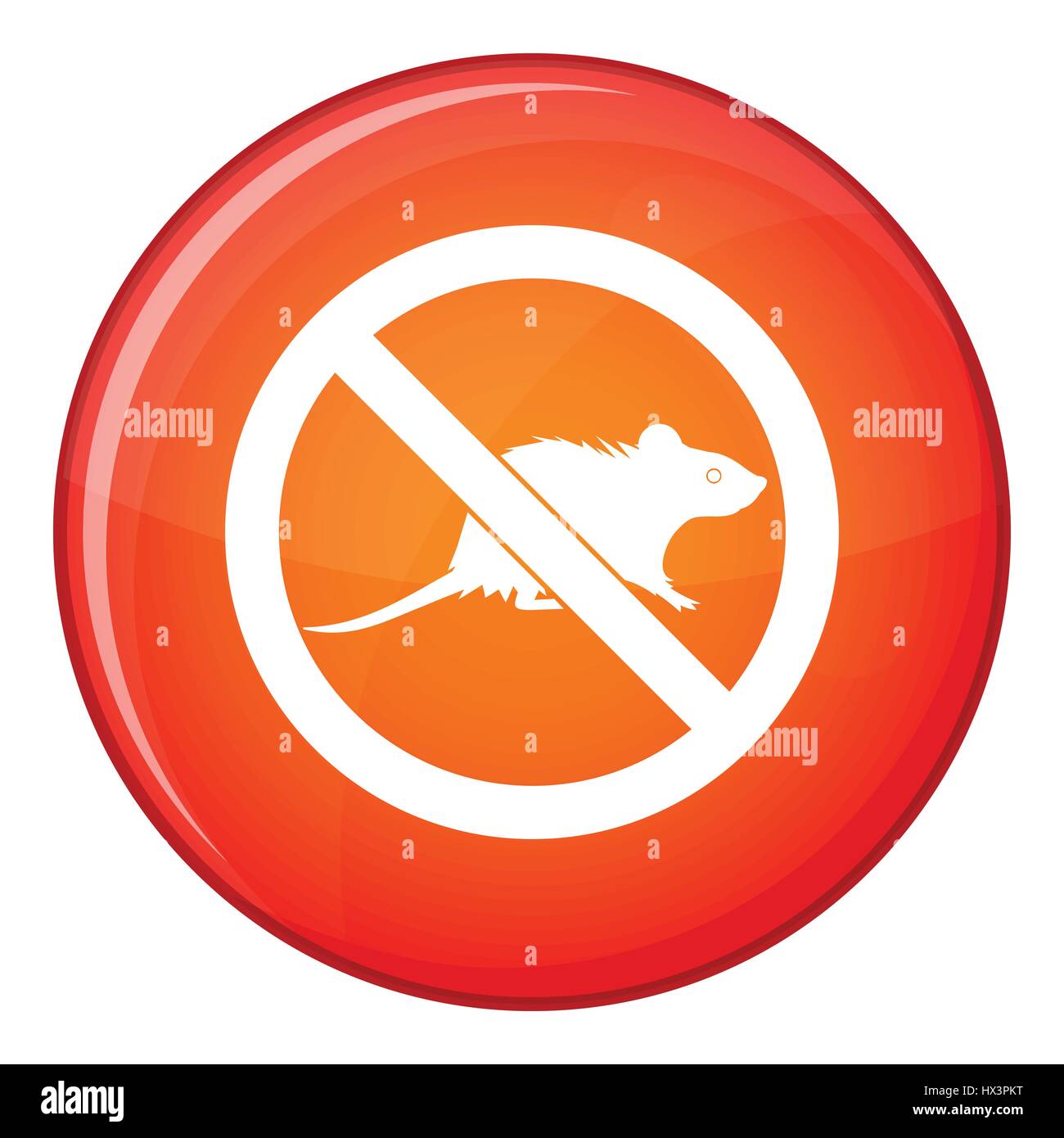 No rats sign icon, flat style Stock Vector Image & Art - Alamy