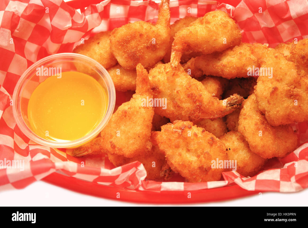 Deep Fried Shrimp in a Take Out Container Stock Photo Alamy