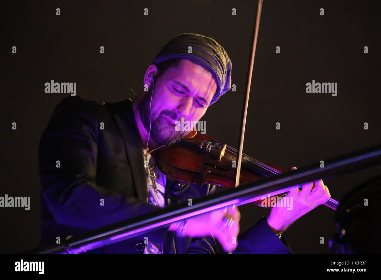 Berlin, Germany, December 31st, 2014: Silvester concert at the Brandenburg Gate. Stock Photo