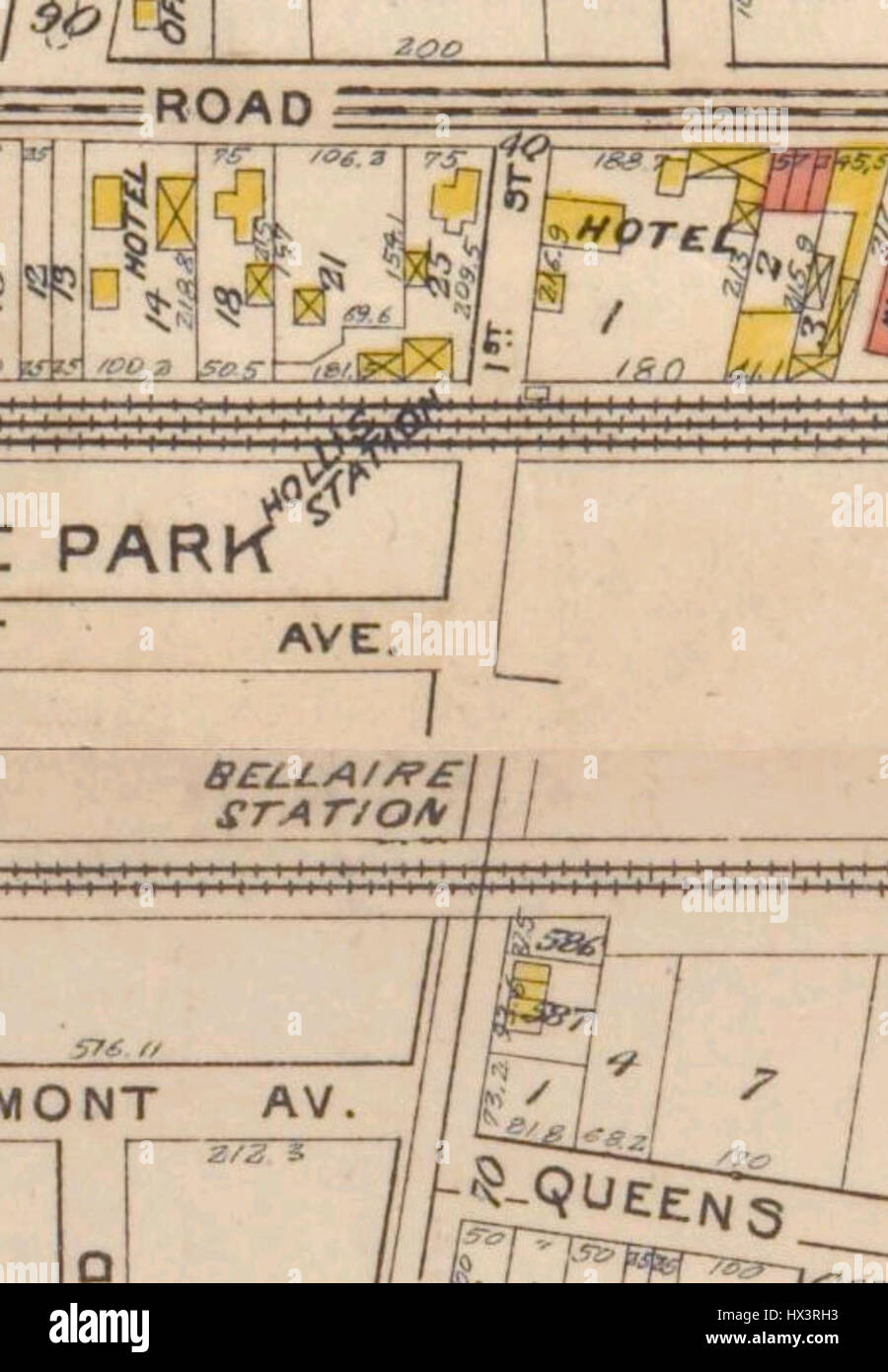 LIRR 1909 Bellaire station Stock Photo Alamy