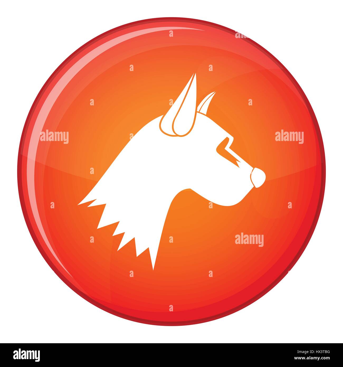 Dog icon, flat style Stock Vector Image & Art - Alamy