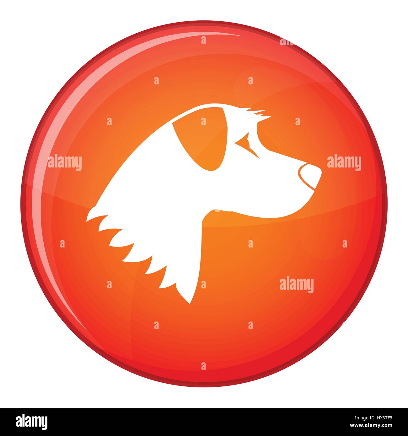 Dog icon, flat style Stock Vector Image & Art - Alamy