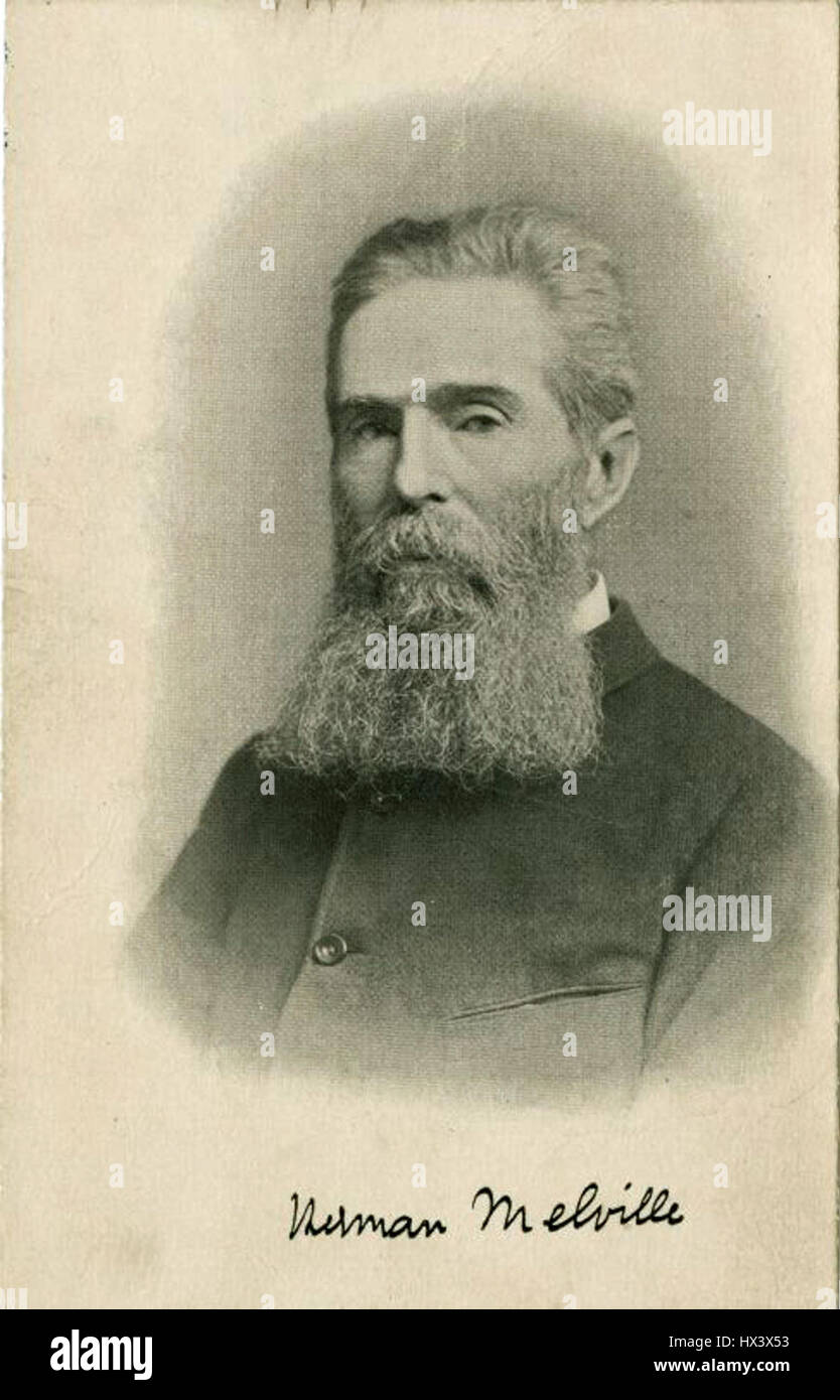Herman Melville 1885 Stock Photo