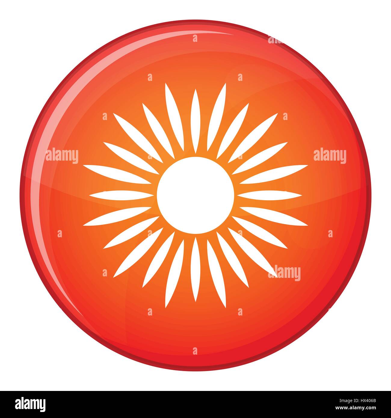 Sun icon, flat style Stock Vector Image & Art - Alamy