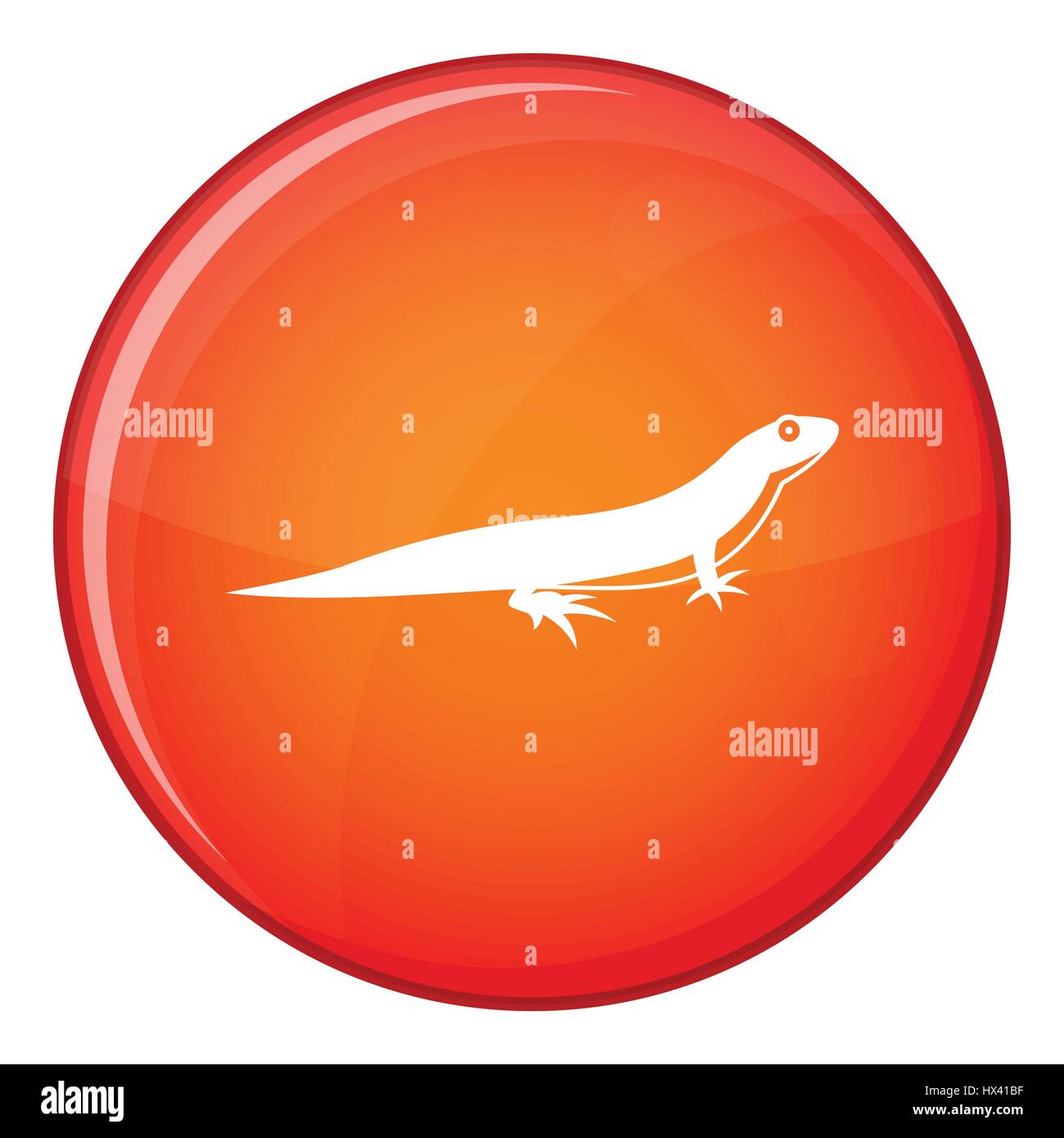 Lizard icon, flat style Stock Vector Image & Art - Alamy