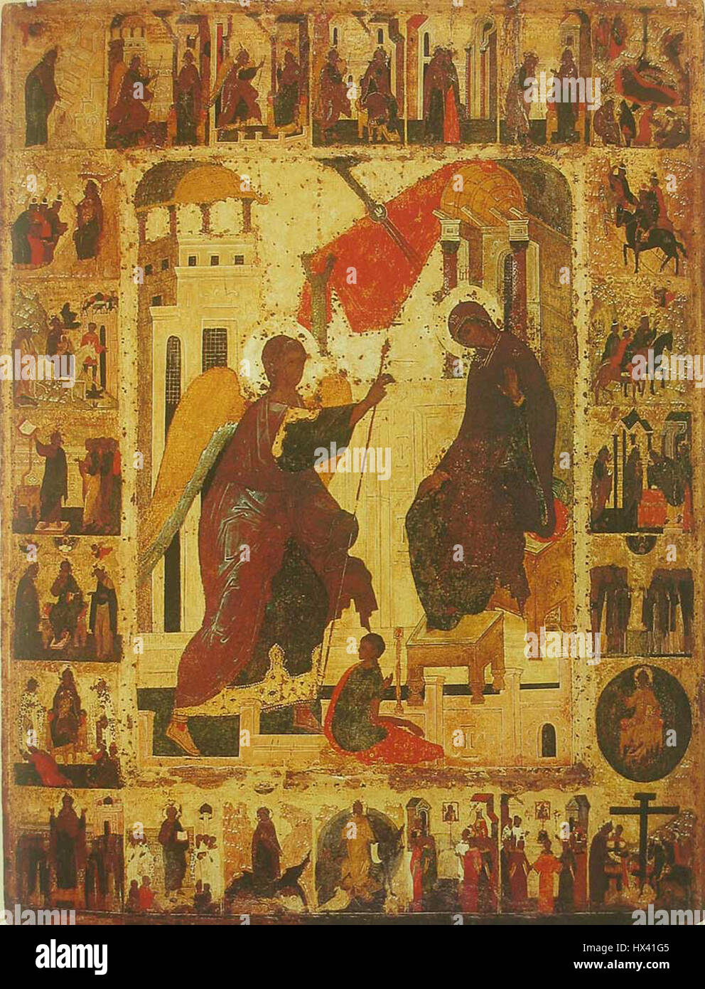 Icon of Annunciation (Spaso Preobrazhensky Monastery, Yaroslavl Stock ...