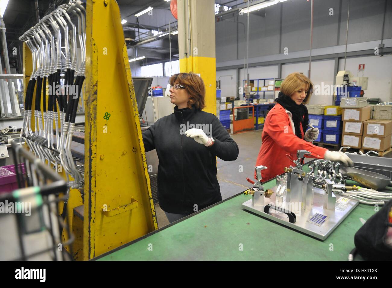 Milan (Italy) factory of components for the automotive industry Stock