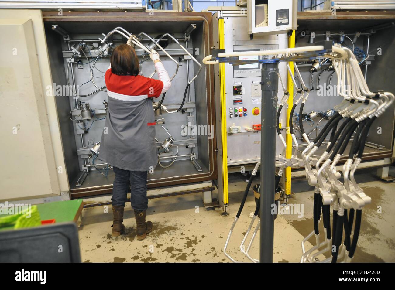 Milan (Italy) factory of components for the automotive industry Stock