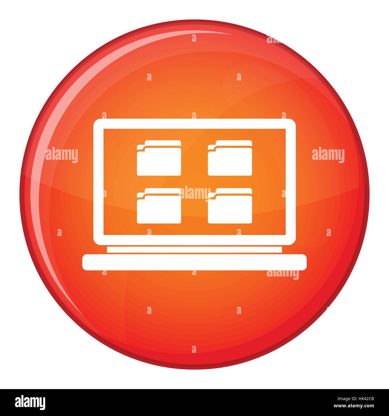 Desktop icon, flat style Stock Vector Image & Art - Alamy