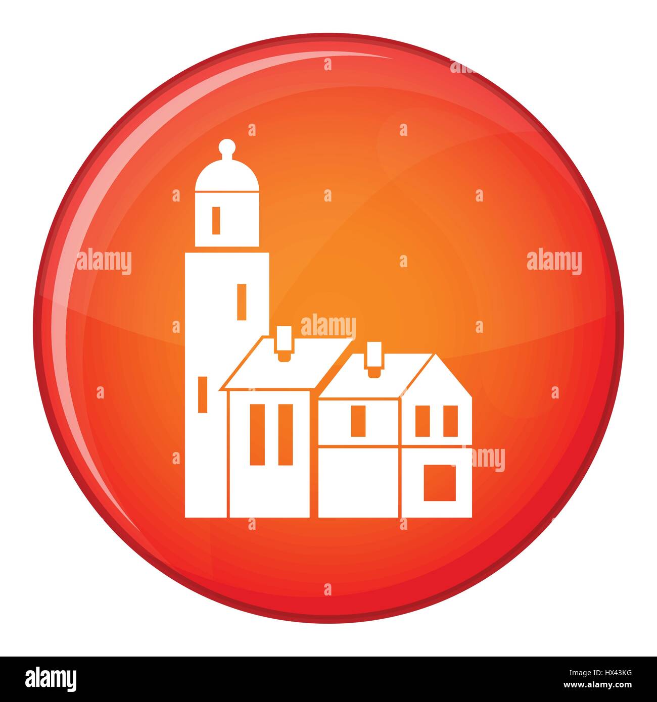 Houses icon, flat style Stock Vector Image & Art - Alamy