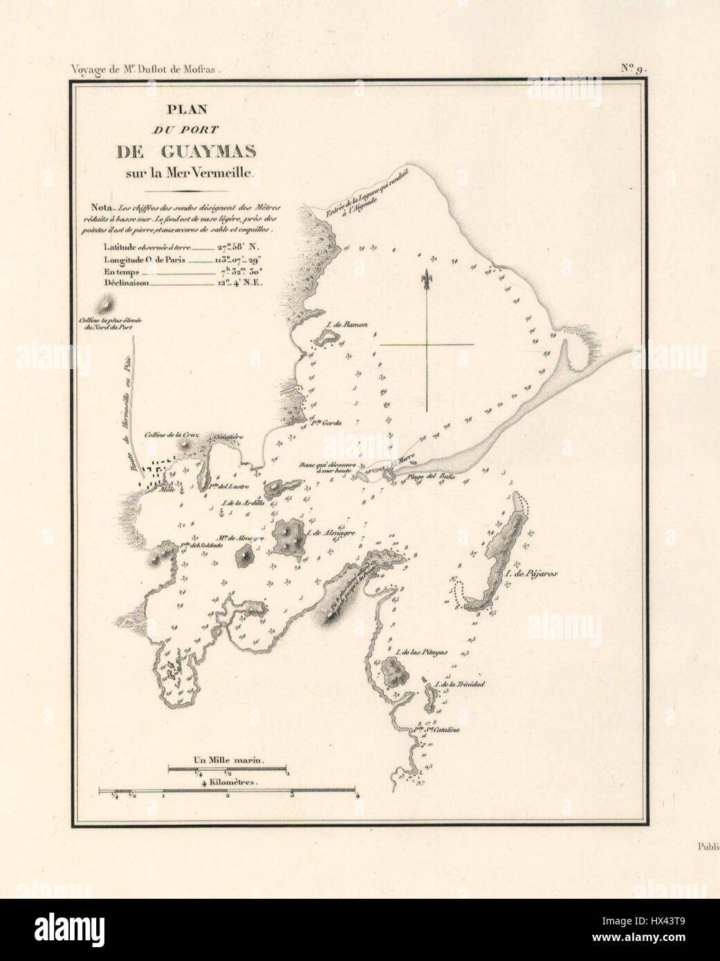 Guaymas en 1844 Stock Photo