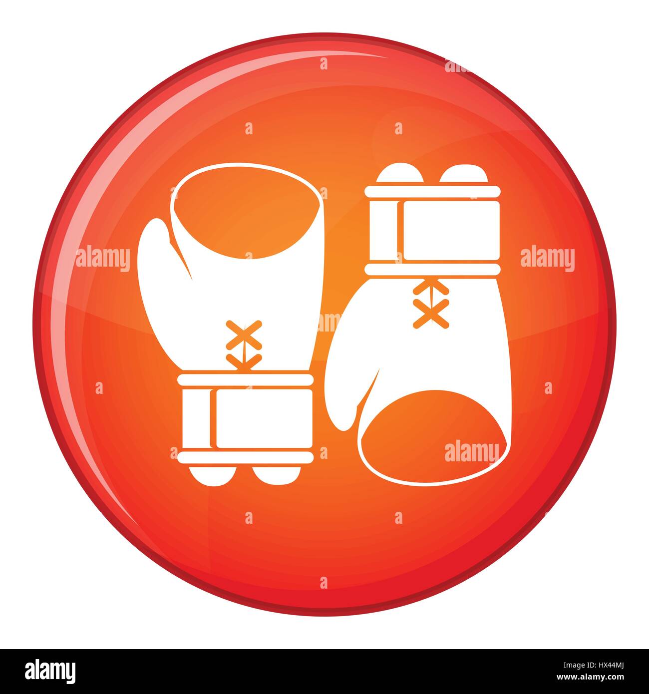 Boxing gloves icon, flat style Stock Vector Image & Art - Alamy