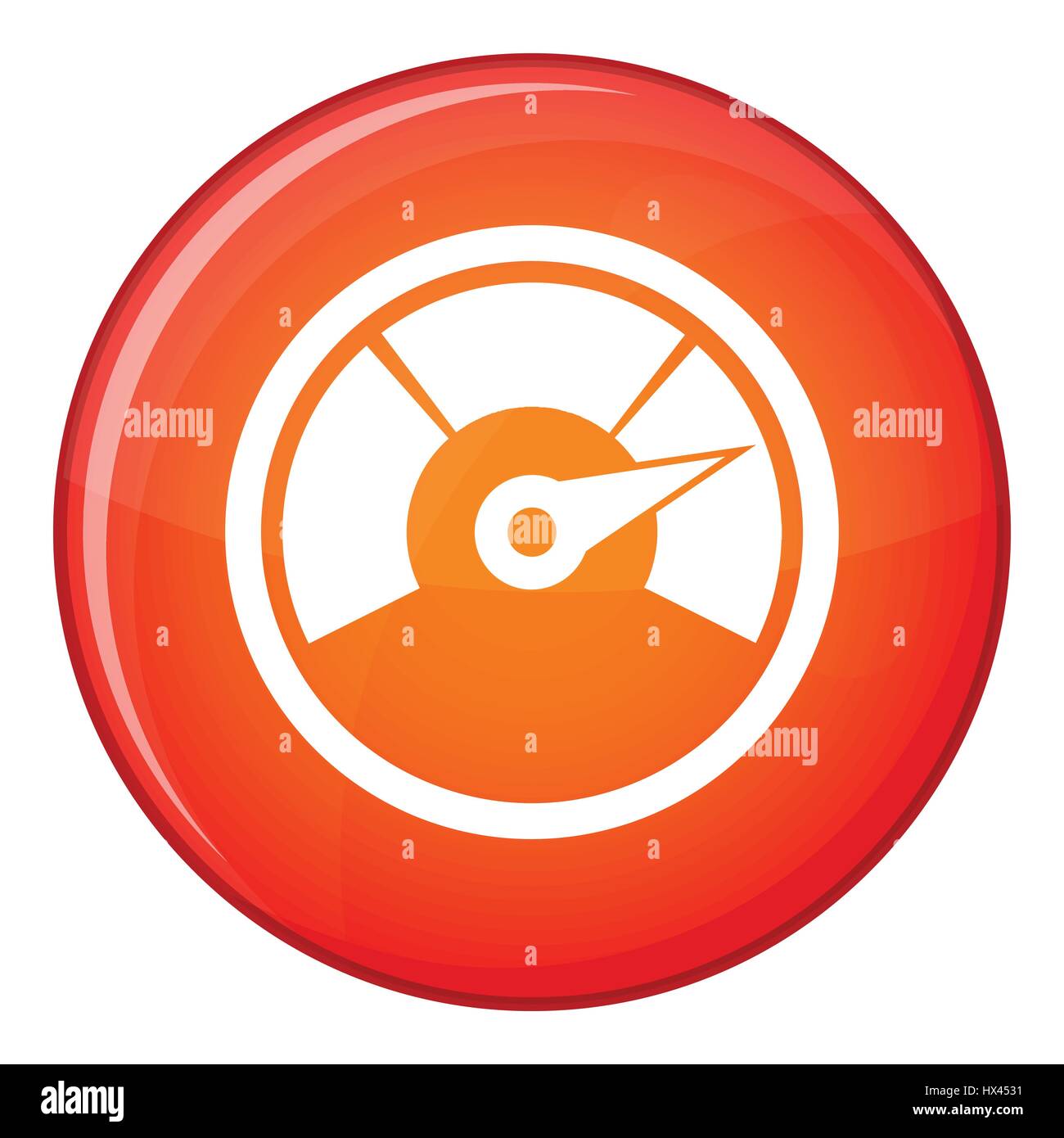 Speedometer icon, flat style Stock Vector Image & Art - Alamy
