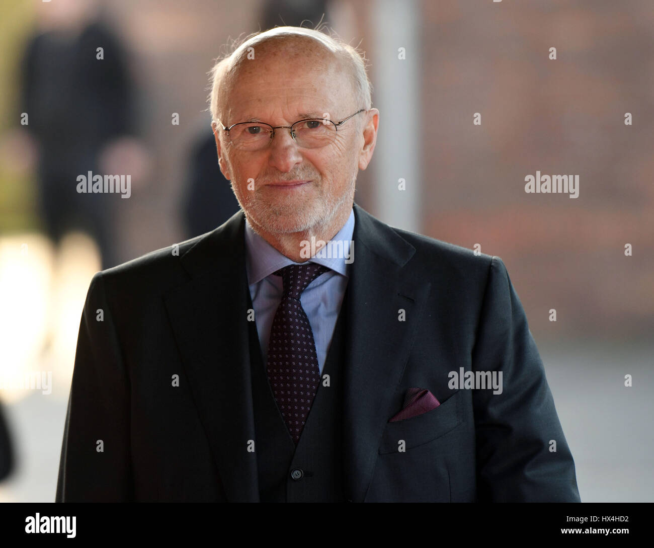 Dortmund, Germany. 25th Mar, 2017. Businessman Dirk Rossmann arrives