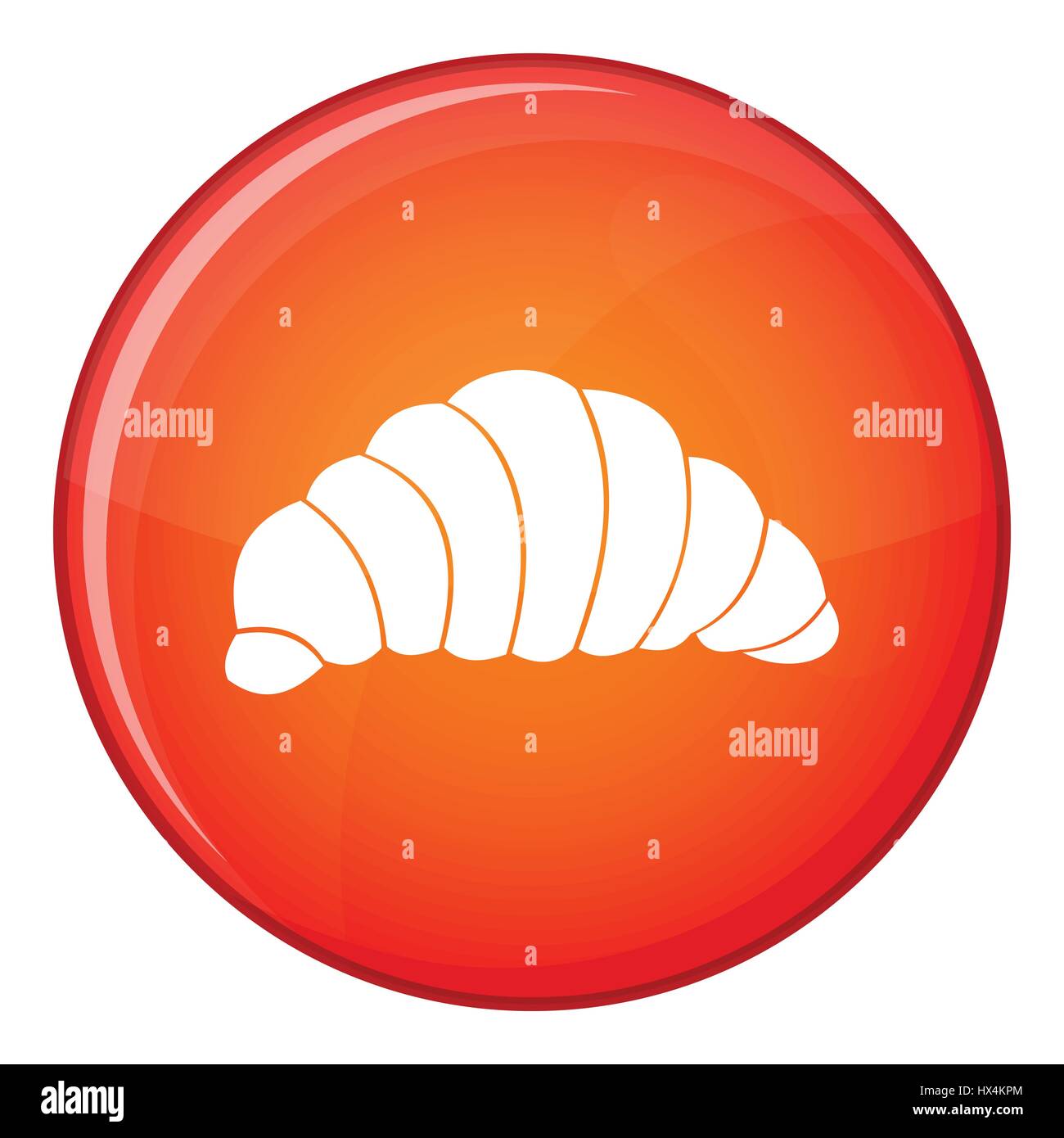 Croissant icon, flat style Stock Vector Image & Art - Alamy