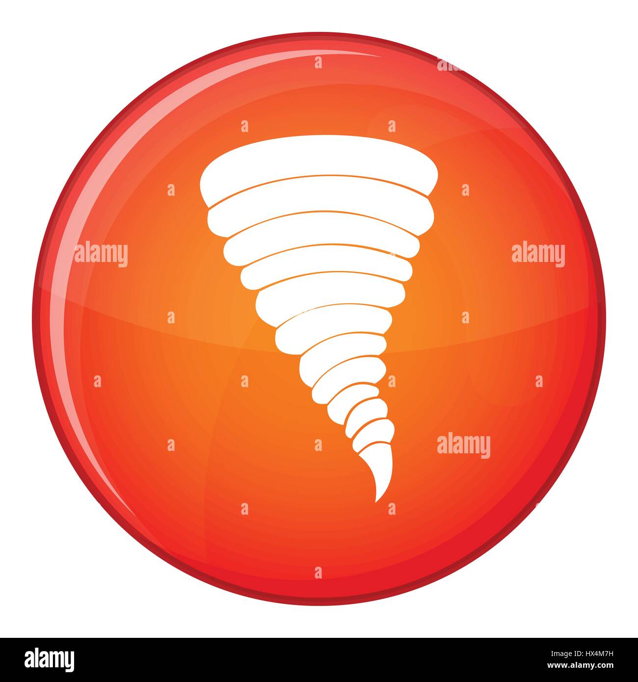 Tornado icon, flat style Stock Vector Image & Art - Alamy