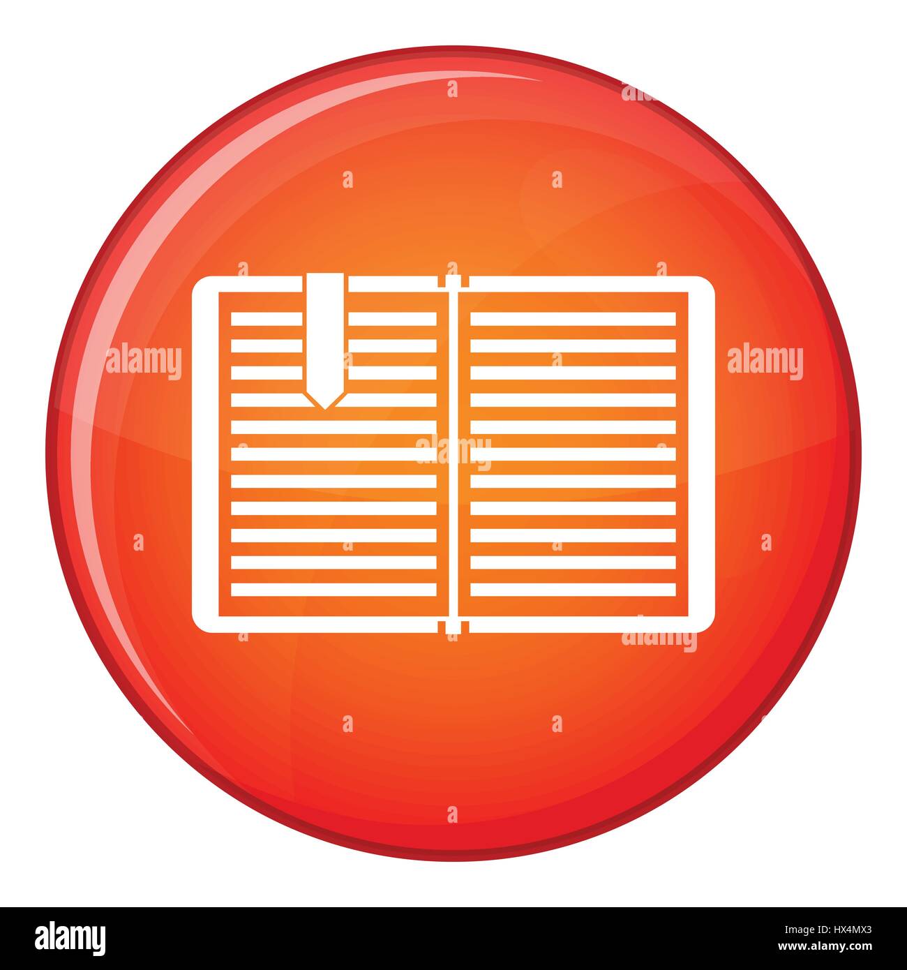 Open book with a bookmark icon, flat style Stock Vector Image & Art - Alamy