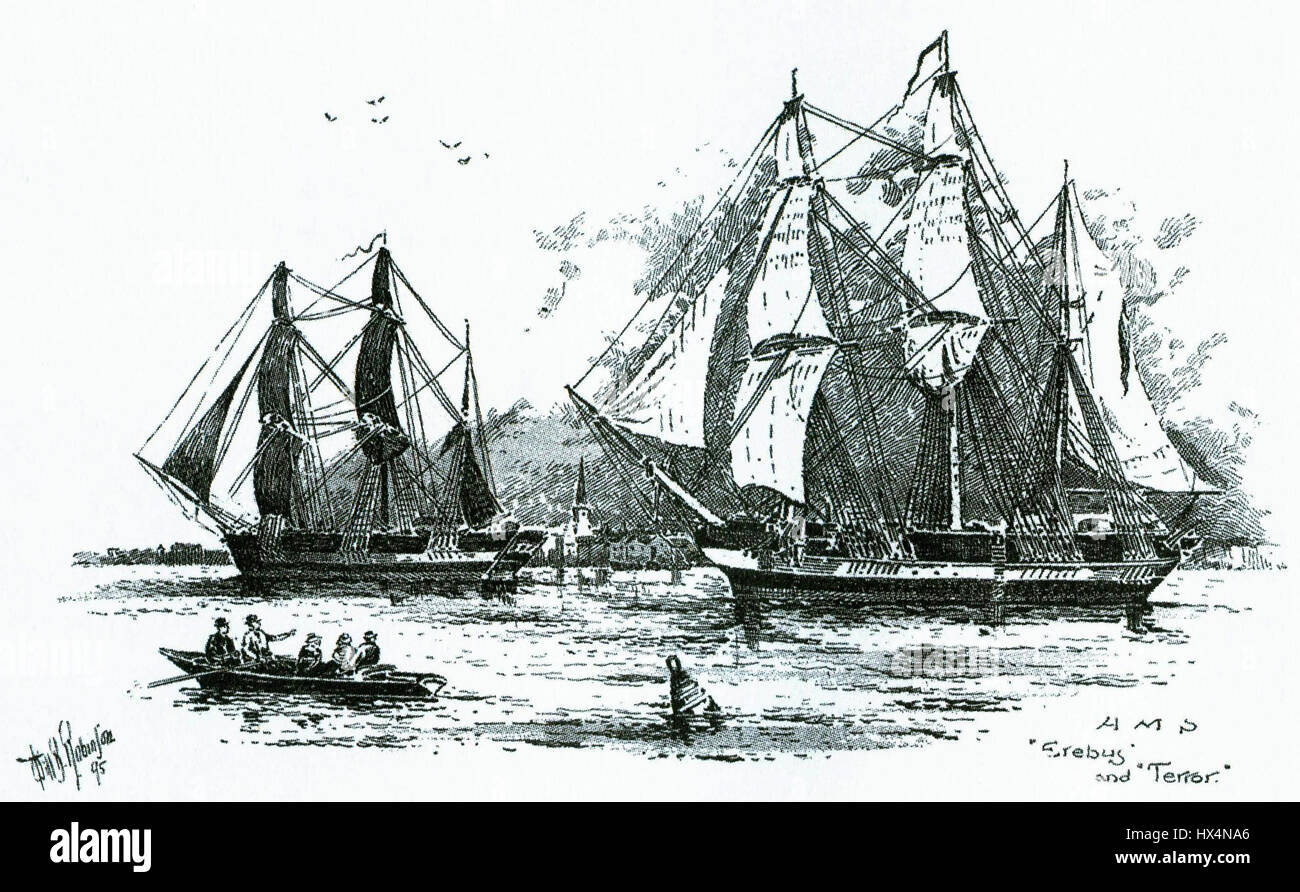 John Franklin Expedition  1845  auf der Suche nach der Nordwestpassage 14.5.2010 Stock Photo