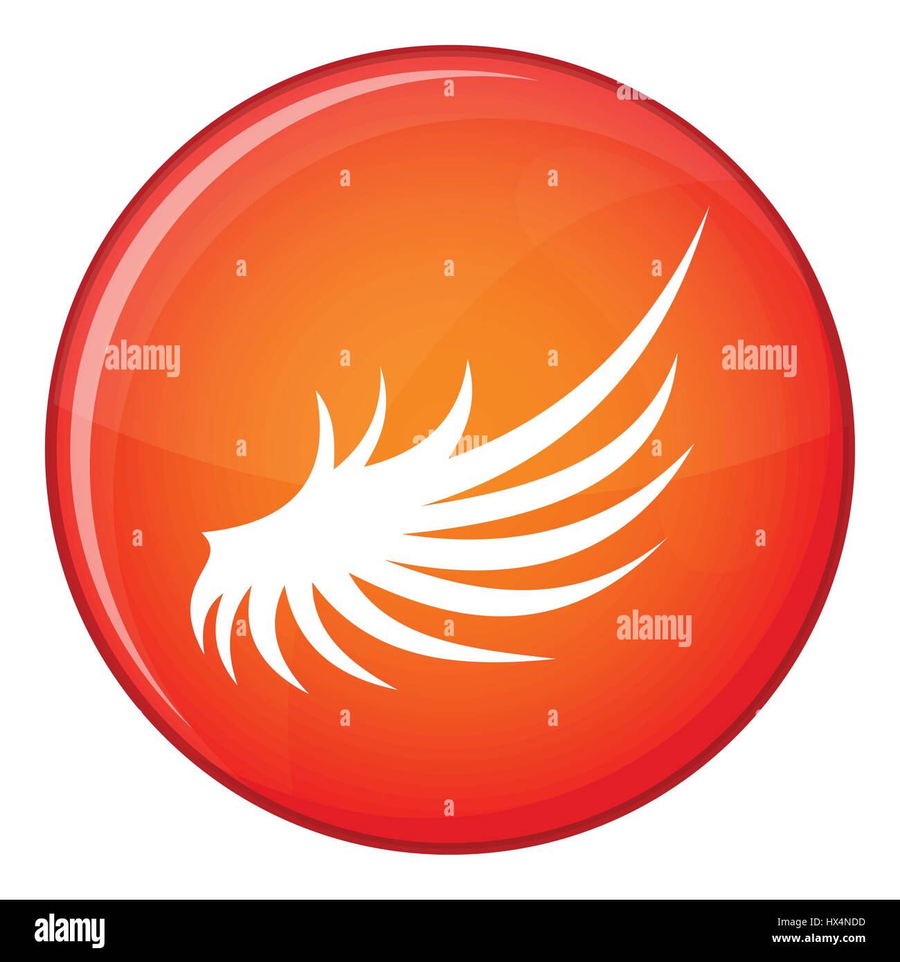 Wing icon, flat style Stock Vector Image & Art - Alamy