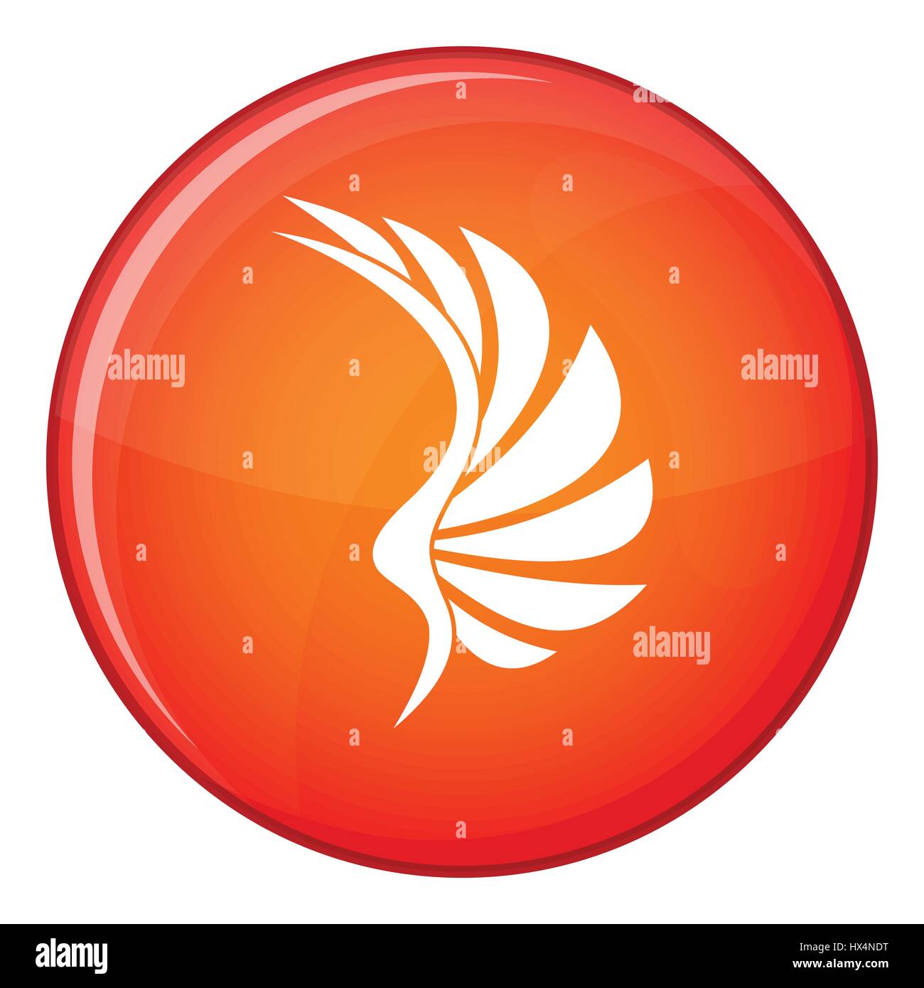 Wing icon, flat style Stock Vector Image & Art - Alamy