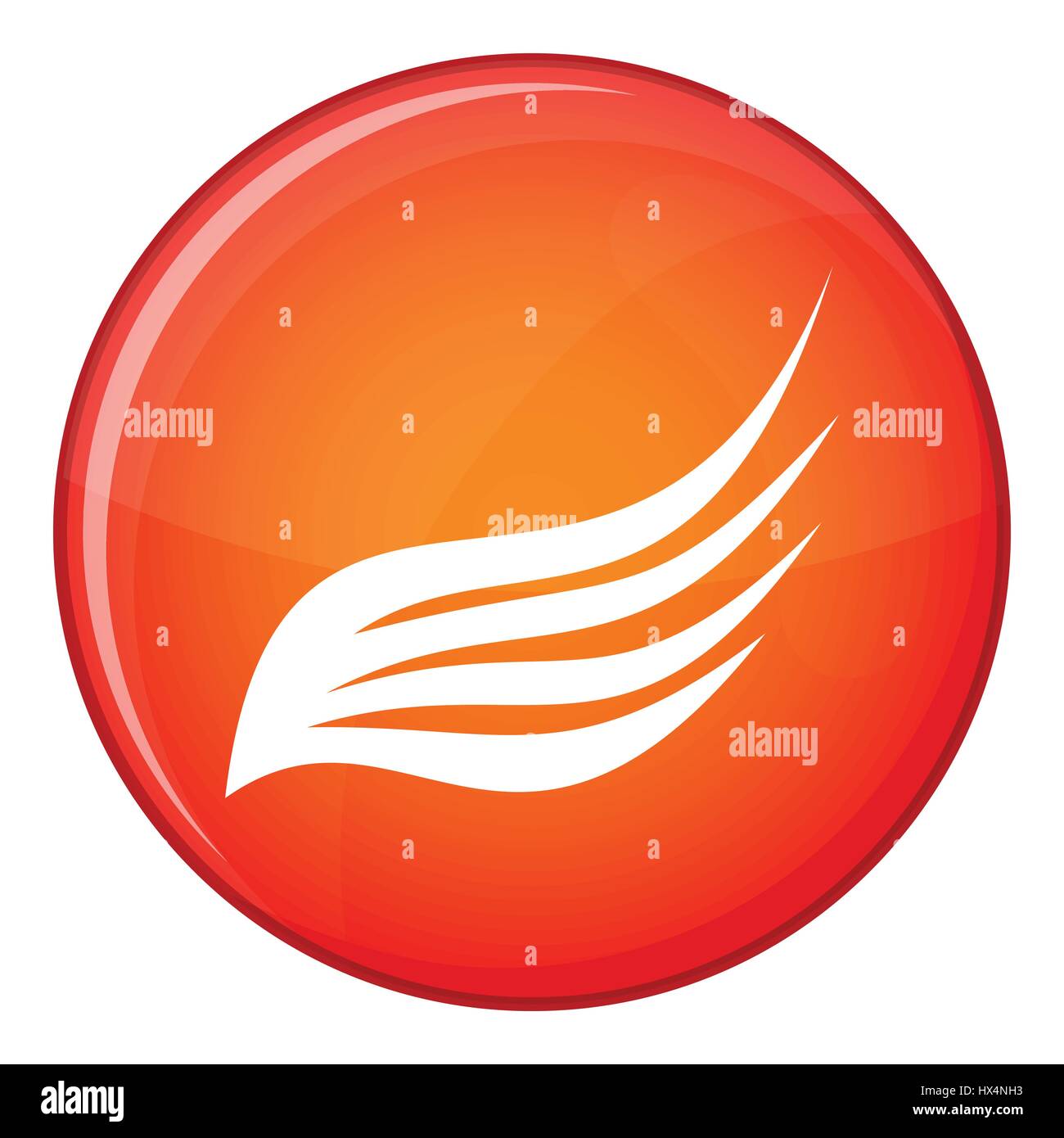 Wing icon, flat style Stock Vector Image & Art - Alamy