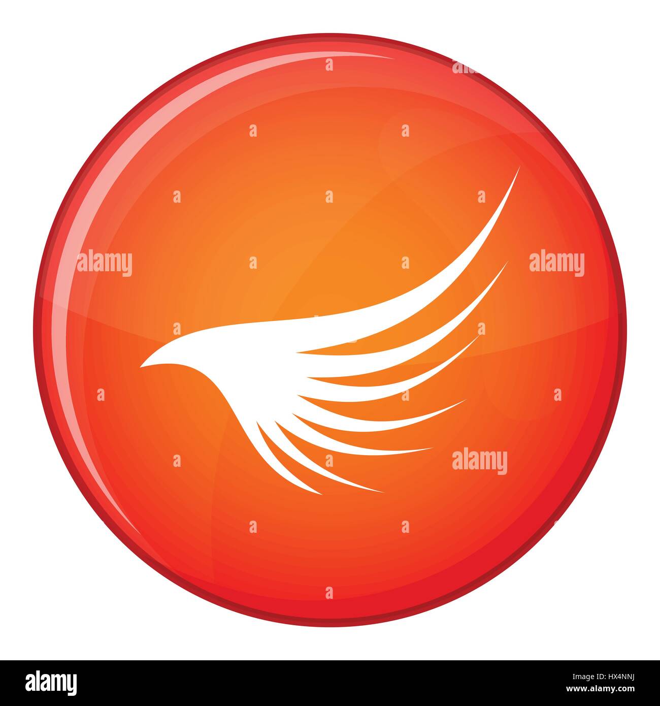 Wing icon, flat style Stock Vector Image & Art - Alamy
