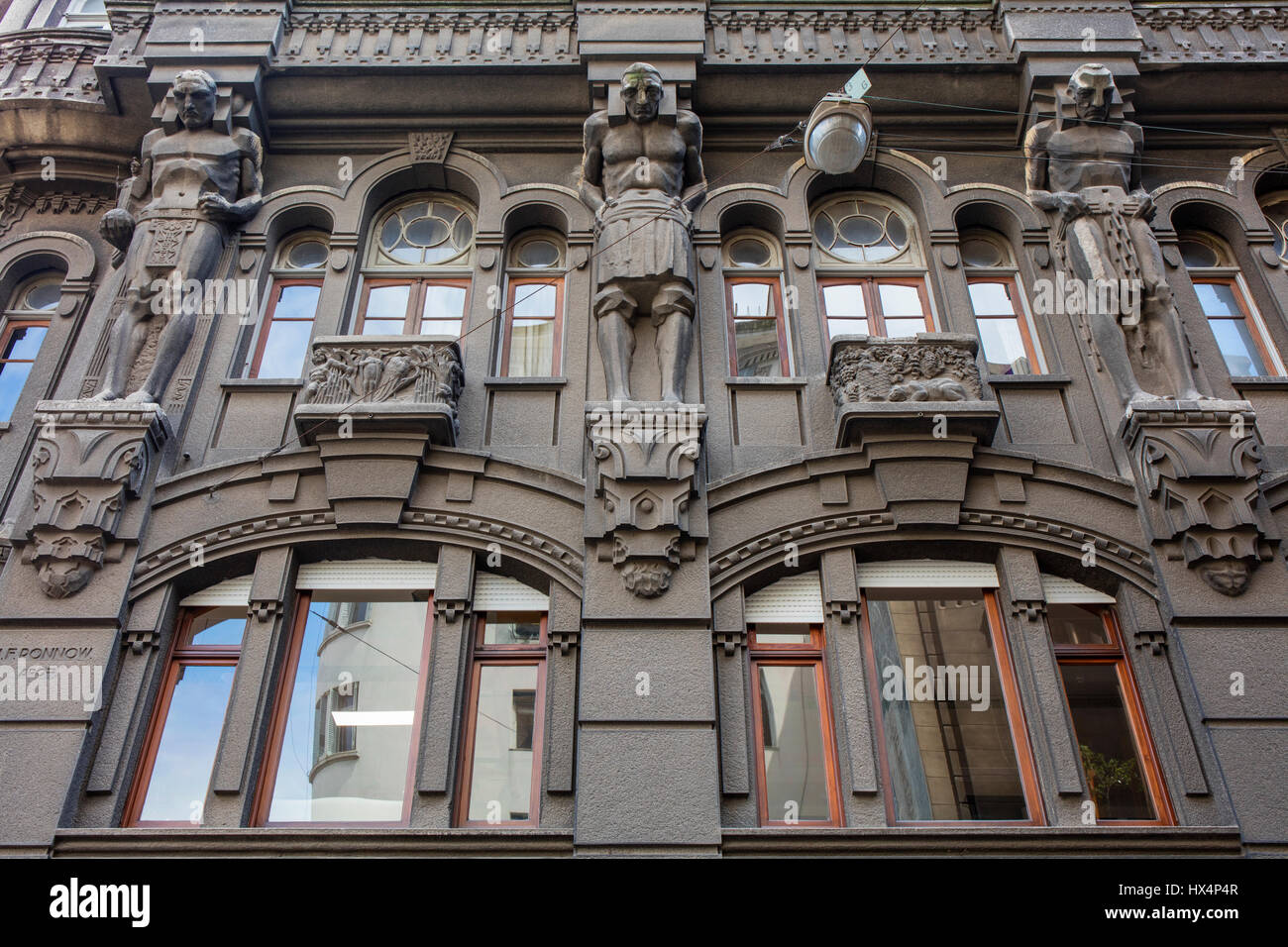 Detail Of Atlas Of The Otto Wulff Building On Avenida Belgrano Stock Photo Alamy