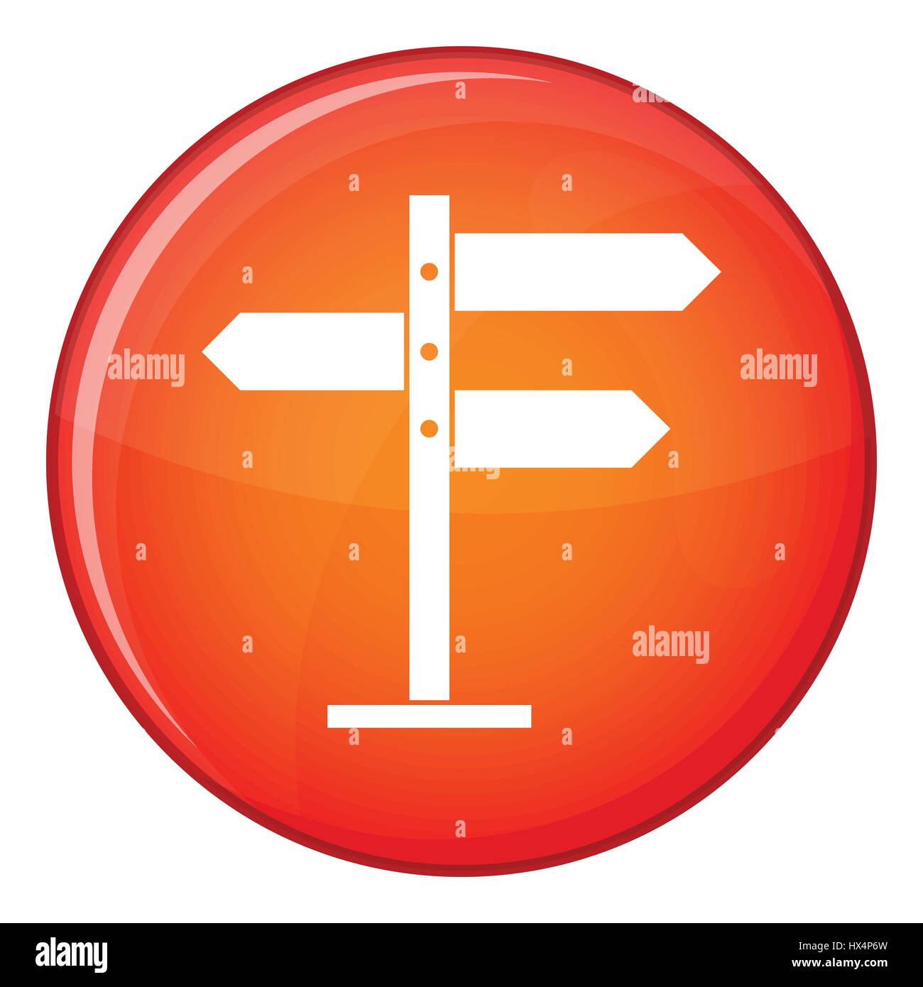 Direction signs icon, flat style Stock Vector Image & Art - Alamy
