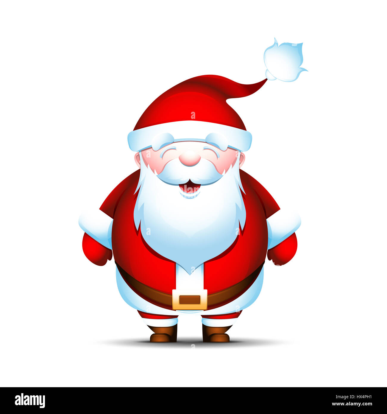 Santa Claus isolated on white background Stock Photo - Alamy