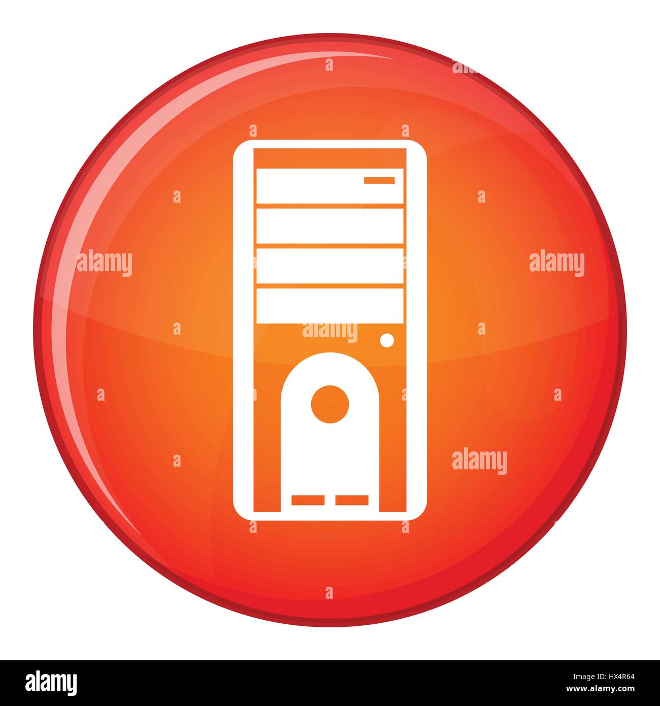 Computer system unit icon, flat style Stock Vector Image & Art - Alamy