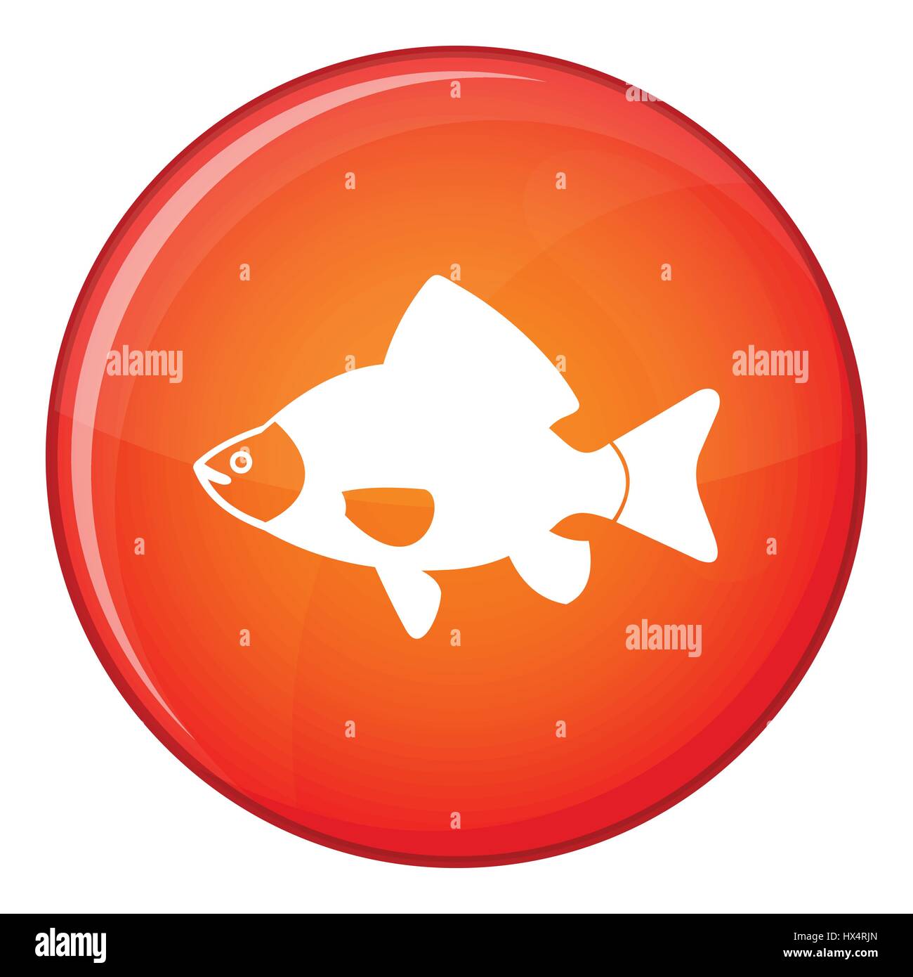 Fish icon, flat style Stock Vector Image & Art - Alamy
