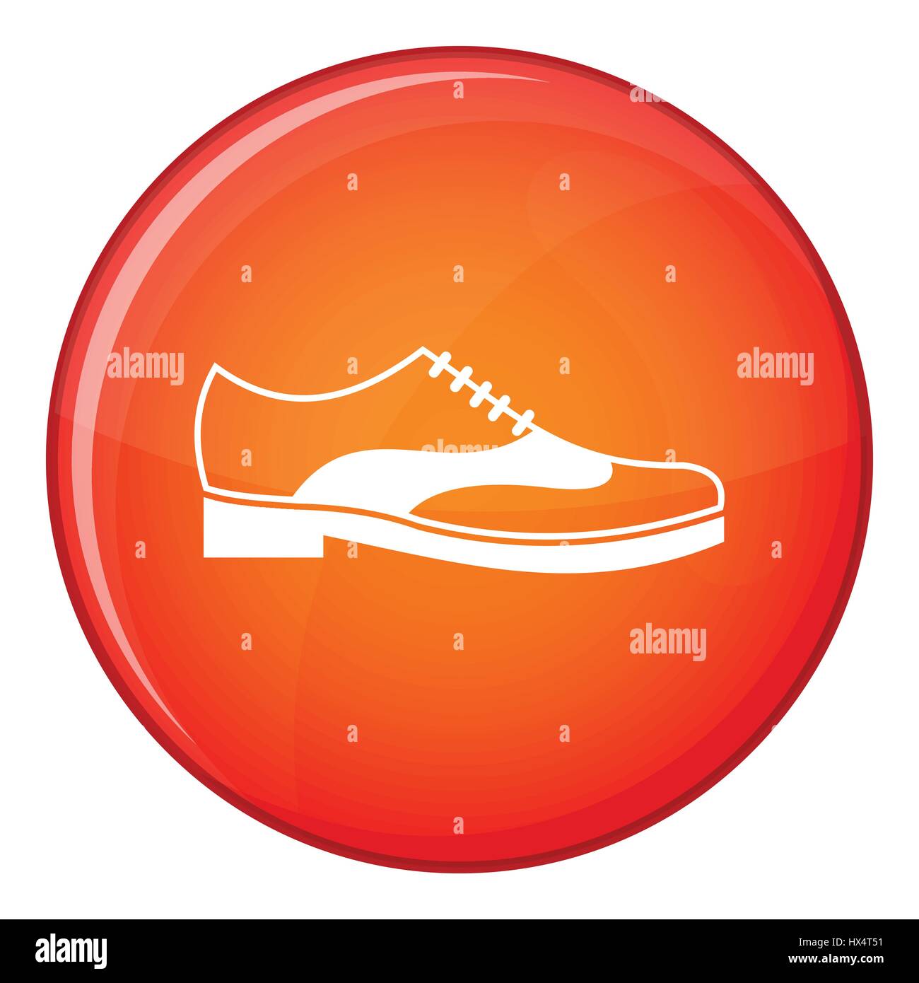 Men shoe with lace icon, flat style Stock Vector Image & Art - Alamy