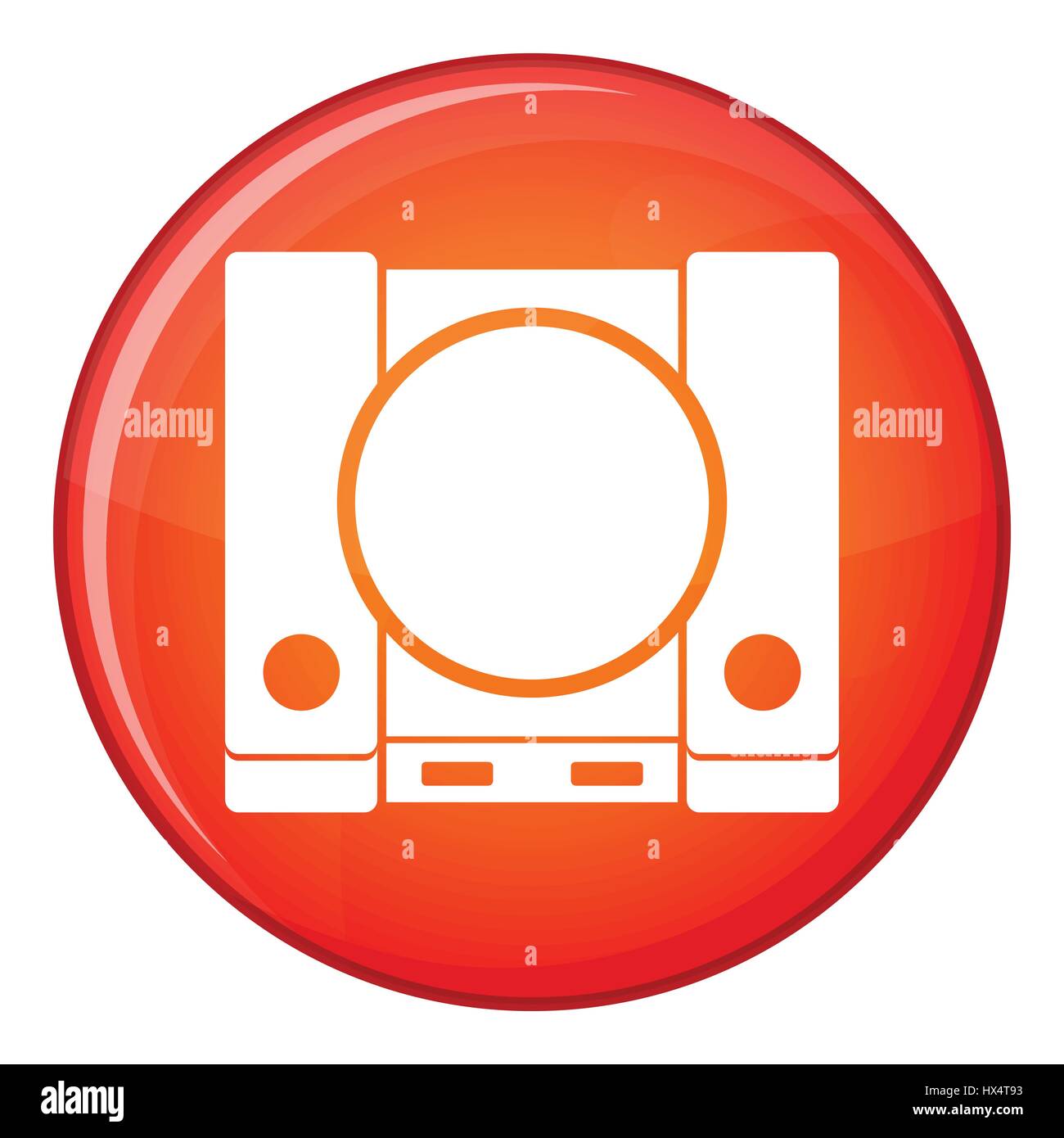 PlayStation icon, flat style Stock Vector