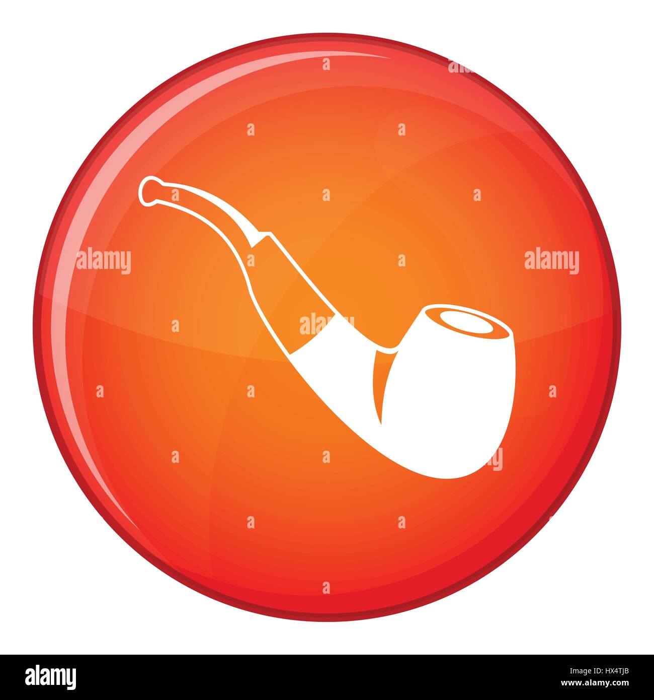 Smoking pipe icon, flat style Stock Vector Image & Art - Alamy