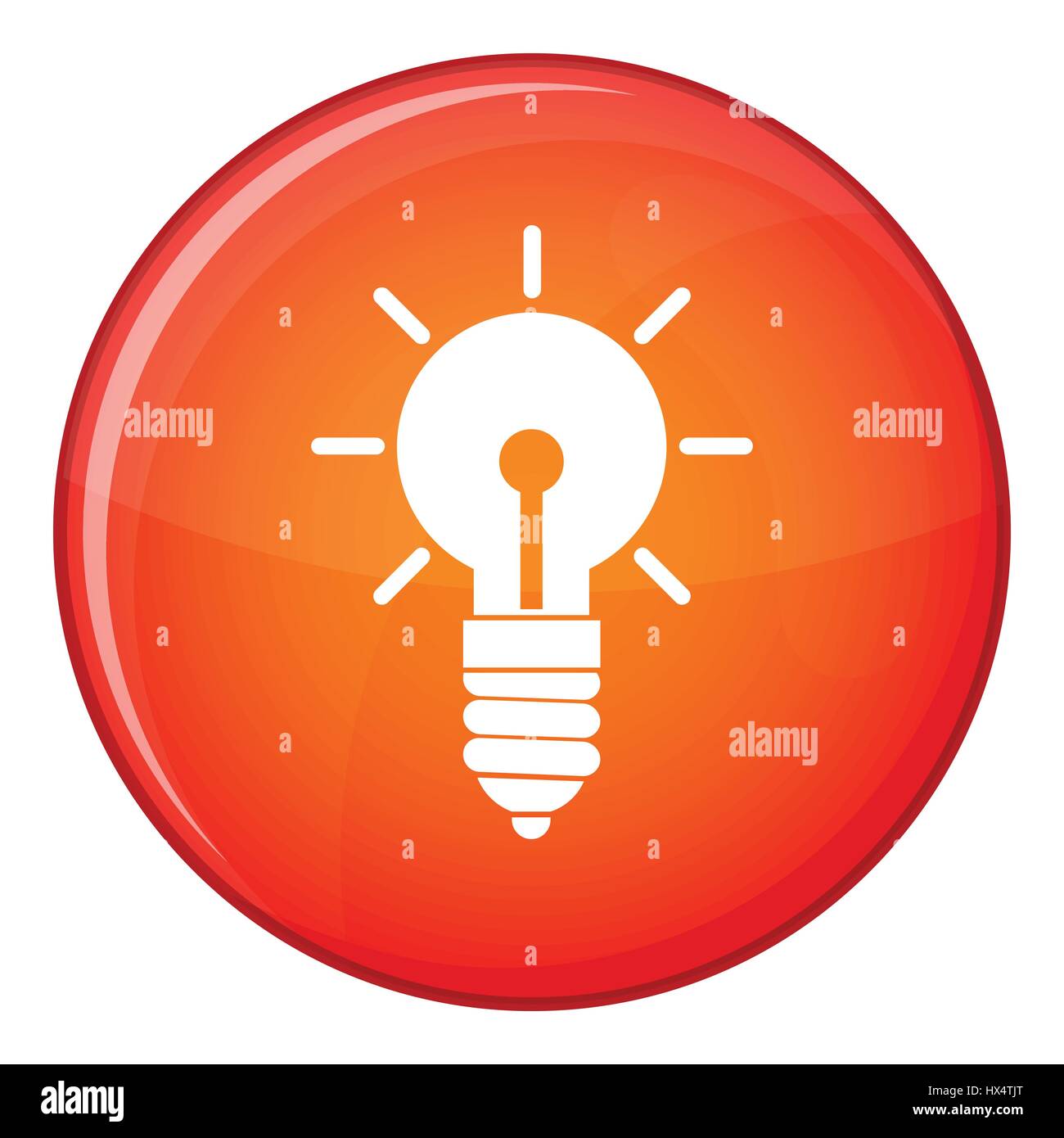 Light bulb idea icon, flat style Stock Vector Image & Art - Alamy